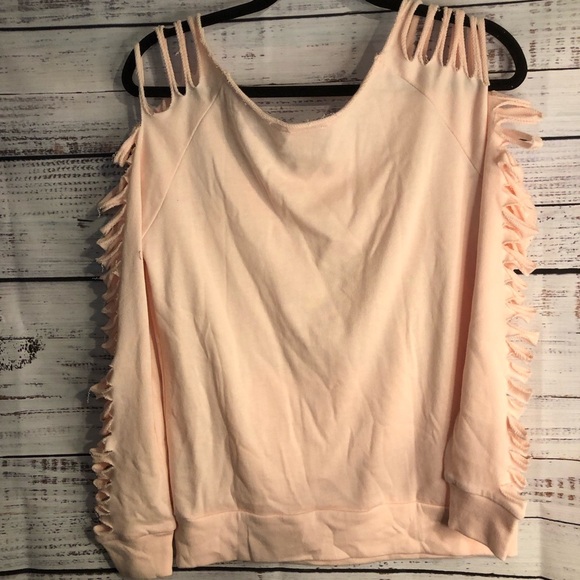 VENUS Pink Sleeveless Cut Out Sweatshirt - Picture 8 of 12